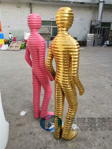 仿铜人玻璃钢雕塑 - 深圳市海盛玻璃钢有限公司