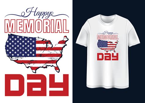 Happy Memorial day Typography T-shirt design 16581867 Vector Art at ...