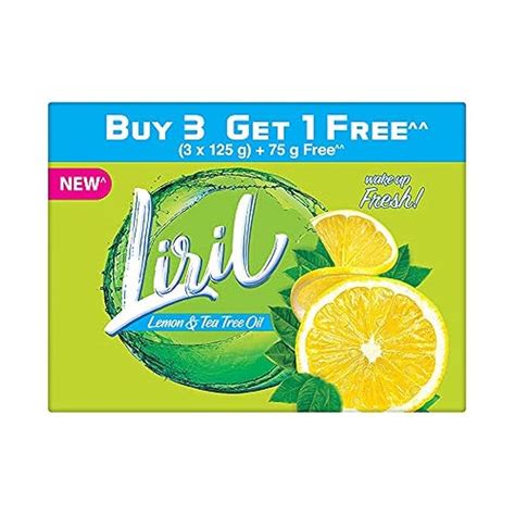 Buy Liril Lemon & Tea Tree Soap, Maintains Oil Balance For Fresh And ...