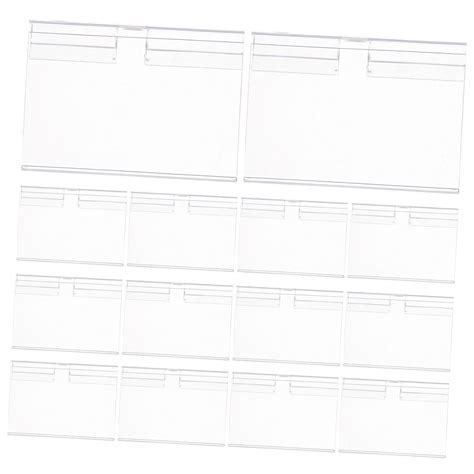 WOFASHPURET 60pcs Store Tag Holder Easy Install Retail Shelf Label ...