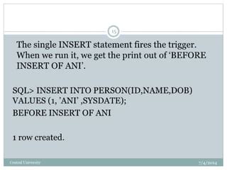 Image result for Database trigger Tutorial