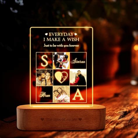 Buy ZOCI VOCI Acrylic Anniversary Gift For Couple Special Personalized ...