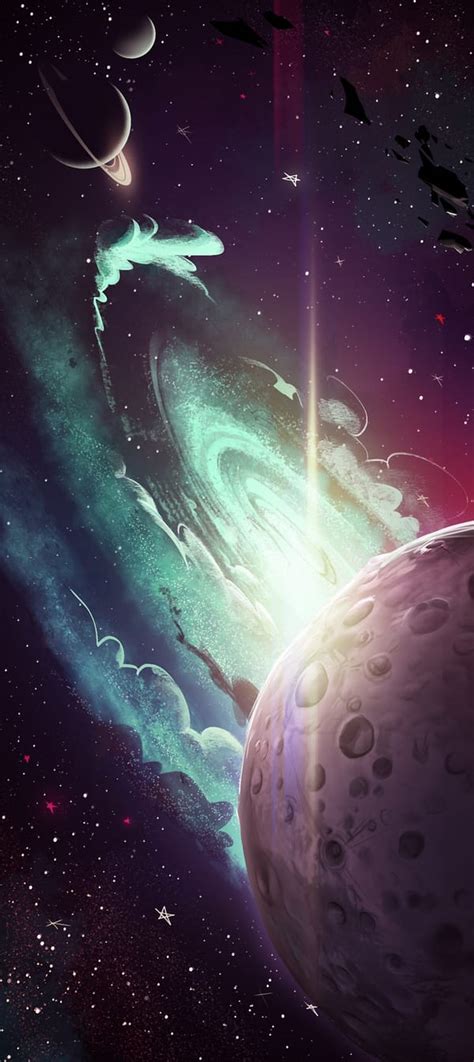 Обои на рабочий стол: звёзды, арт, планеты, метеориты, космос