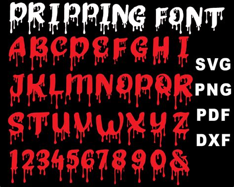 Blood Dripping Letters Font