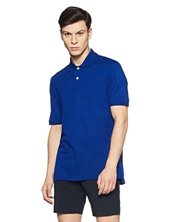 Louis Philippe Men's Polo (8907545004260_LPKW1M00957_Medium_Dark Blue ...