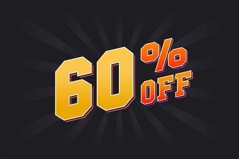 60 Percent off Special Discount Offer. 60 off Sale of advertising ...