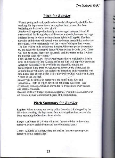 Image result for Script Synopsis Examples