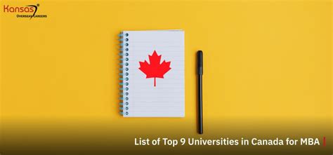 Top 9 Universities in Canada for MBA 2024 { +University Fees}