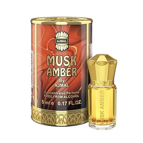 AJMAL Musk Amber Liquid Attar | Woody & Spicy Fragrance | Non-Alcoholic ...