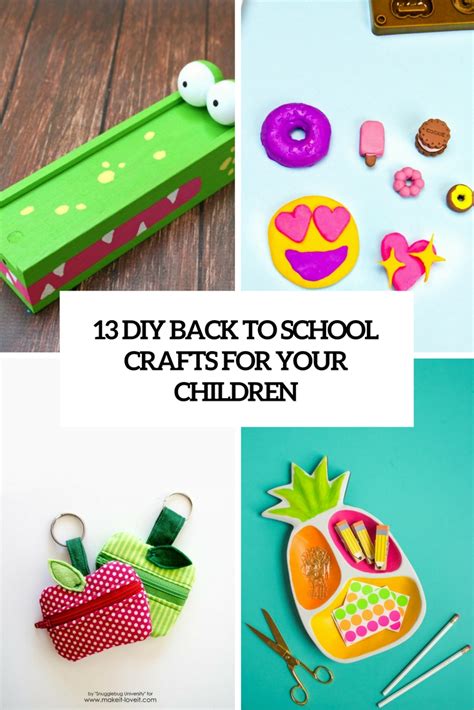 Back to School Crafts 的图像结果