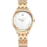 Buy Fastrack Stunners Quartz Analog Black Dial Rose Gold Stainless ...