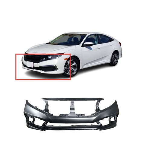 DCP Primed Front Bumper Cover Fascia for 2017-2021 Honda Civic Touring Turbo EX LX - Walmart.com