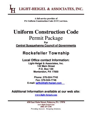 Fillable Online Rockefeller Township Fax Email Print - pdfFiller