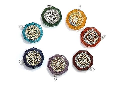 Buy ASTROGHAR Shri yantra Laxmi Yantra Chakra Crystals Chips in Orgone ...