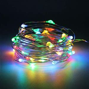 dripping colors 50 LEDs 6.22 m Multicolor Steady Water Drop Rice Lights ...