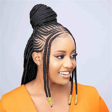 Female Close Cornrow Hairstyles