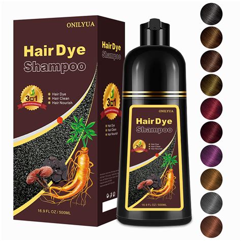 Amazon.com : Hair Dye Shampoo 3 in 1, Dark Brown Hair Dye 16.9 FL Oz ...