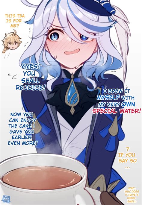 aether and furina (genshin impact) drawn by nanatsuichi | Danbooru