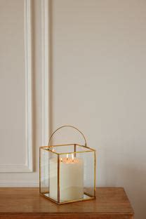 Clear Glass & Brass Lanterns with a Handle – Fleck