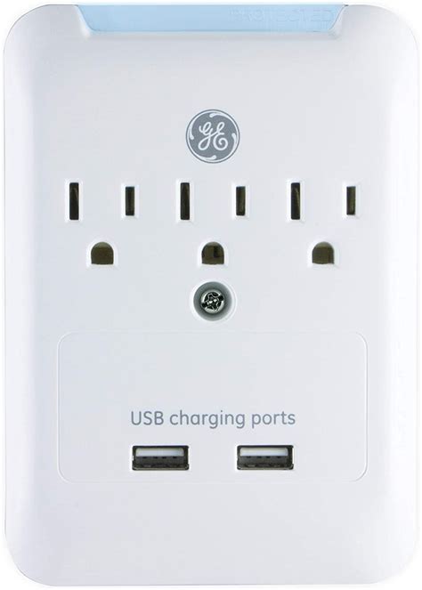 GE 11157 Surge Tap, 3 Outlets, 540J, USB 2.1A, White | Walmart Canada