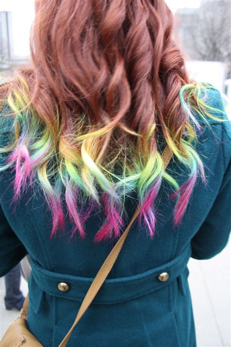 interesting | Dip dye hair, Dyed tips, Colored hair tips