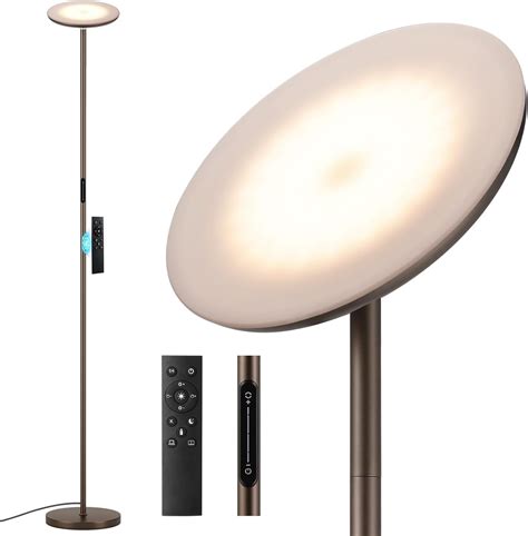 Modern LED Floor Lamp - Remote & Touch Control, 40W/2400LM Sky ...
