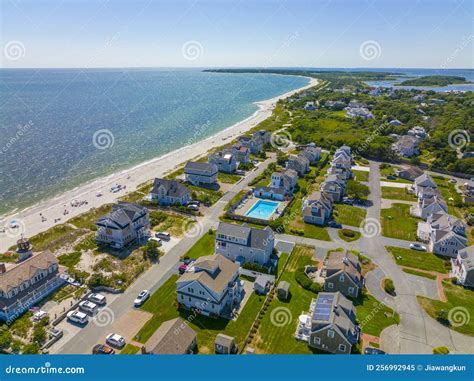Seagull Beach Aerial View, Cape Cod, MA, USA Stock Image - Image of ...