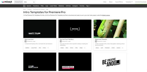 Mogrt Premiere Pro Gratis: Template Gratis Terbaik untuk Premiere Pro