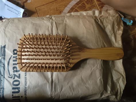 Buy Erthri Bamboo Wooden Hair Brush For Women & Men | Air Cushioned ...