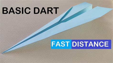 The easy and fast paper airplane the basic dart – Artofit