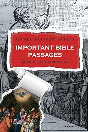Important Bible Passages: Acts of the Apostles eBook : Nathan, Father ...