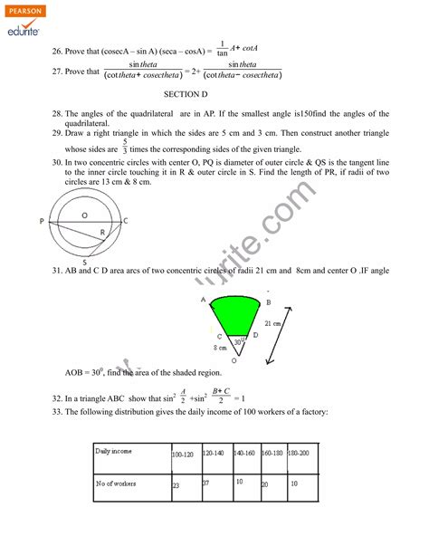 Image result for Maths CBSE Term 2 Sample Paper