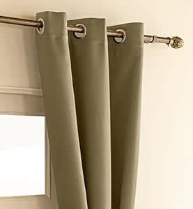 Buy THE LINEN COMPANY Blackout Curtains 100% Room Darkening - 4 Feet ...