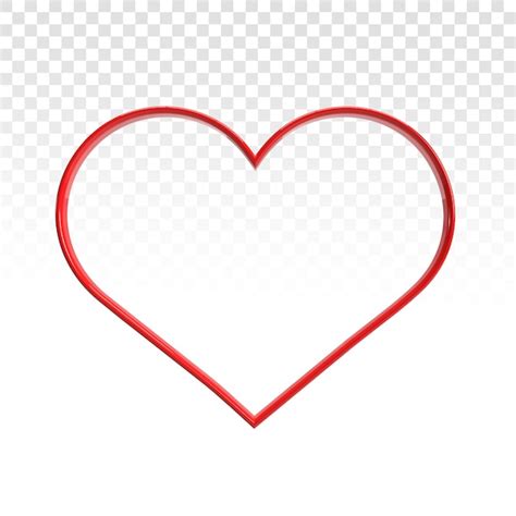 Cœur PSD sur fond transparent | PSD Premium
