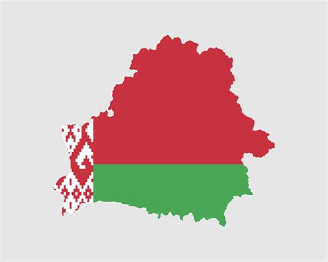 Belarus Map Flag. Map of Belarus with country flag. Vector illustration. 26423038 Vector Art at ...