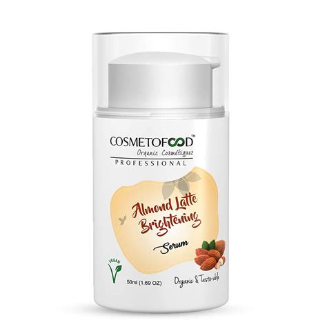 Cosmetofood Professional Almond Latte Brightening Face Serum enriched ...