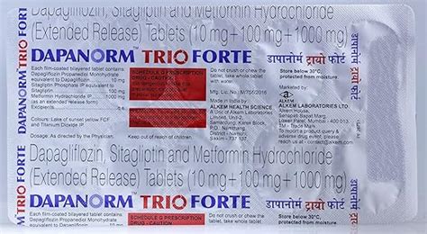 Dapanorm Trio Forte 10/100/1000 - Strip of 10 Tablets : Amazon.in: Fashion