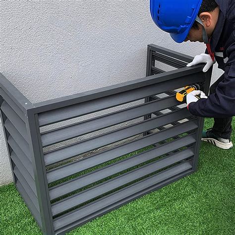 Fencing For Air Conditioning Units Wooden Air Conditioner Fence Screen