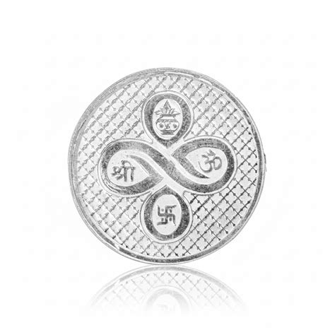 Pure 999 Silver Lakshmi-Ganesh Embossed Coin – Nakrani Gold