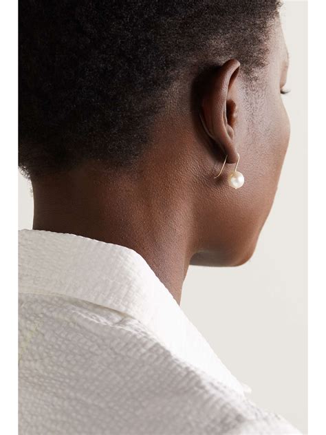 MATEO 14-karat gold pearl earrings | NET-A-PORTER