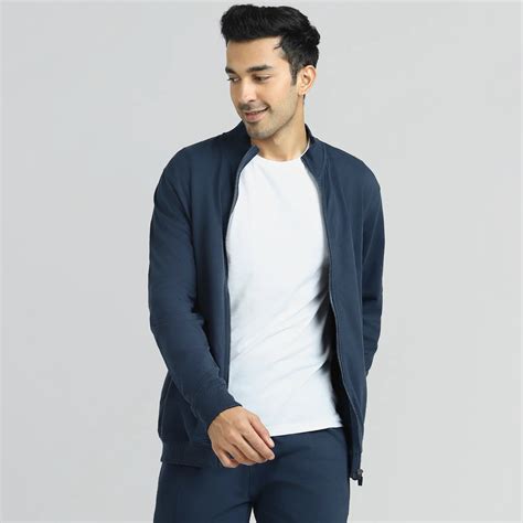 Cruze French Terry Cotton Zip Ups Opal Blue – XYXX Apparels