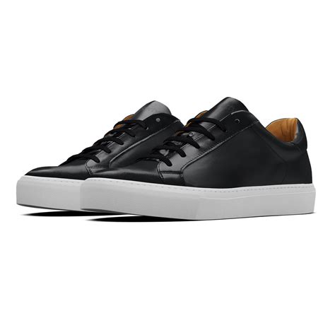 Men's black leather Sneakers