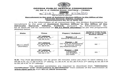 OPSC ASO Recruitment 2026 Notification Soon For 300+, Assistant Section ...