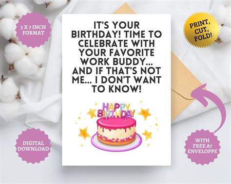Funny Birthday Wishes For Coworker Female Gif - Free
