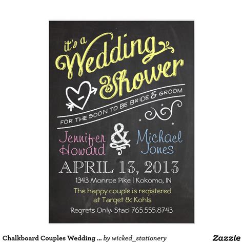 Couples Bridal Shower Invitations