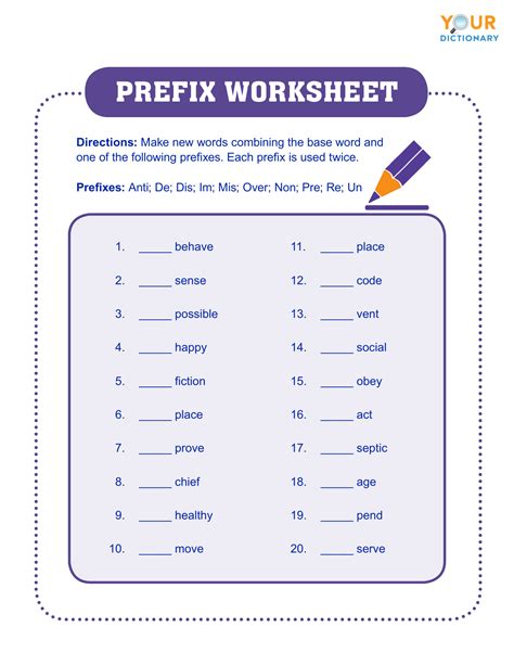 Prefix Re Worksheets at gannellieblog Blog