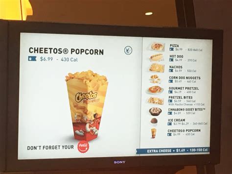 Menu Popcorn Cinema at Randall Graves blog