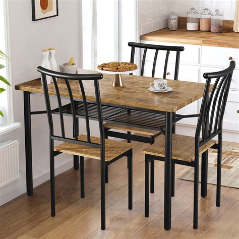 Metal And Wood Dining Room Table