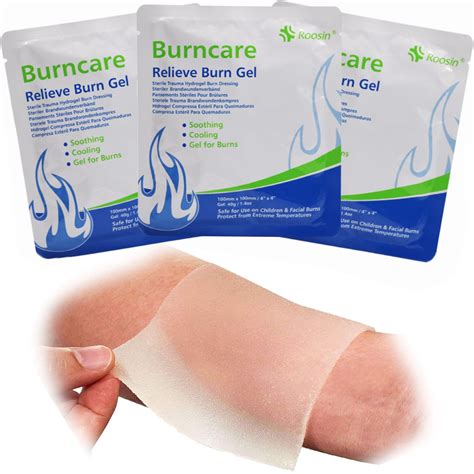 Home Use Medical Burn Dressing Sterile Burncare 3.5g Burn Gel Dressing ...