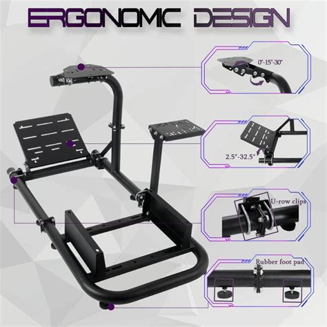 Buy Minneer Single Arm Large Round Tube Game Wheel Stand fit Logitech ...